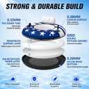 ZEALFEEL River Tube, 53'' River Float Tube with Premium Canvas Cover, Comfortable Backrest, 2 Built-in Cup Holders, Tow Strap & Handles, Inflatable PVC Water Inner Tubes for Adults Lake Pool Floating