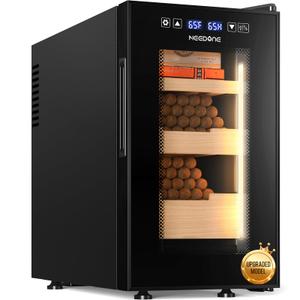 NEEDONE 23L Pro 1S Cigar Humidor, Smart Humidity & Temp Quiet Control