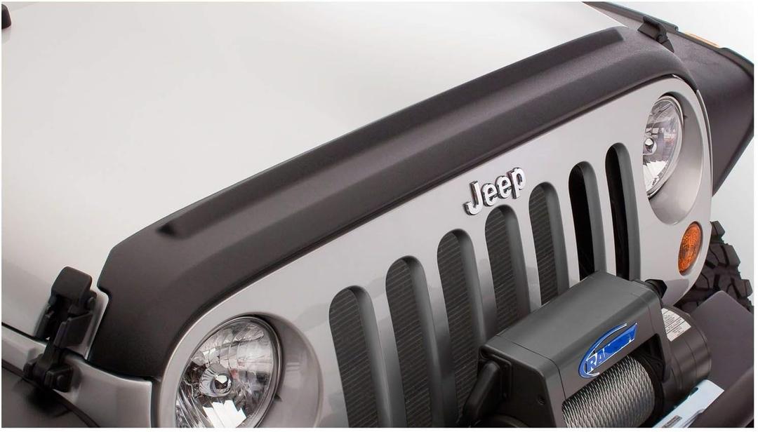 Bushwacker - Trail Armor, Front Hood Guard | Fits 2018-2025 Jeep Wrangler JL 2-Dr.; 2018-2025 Jeep Wrangler JL (Includes 4XE); 2020-2025 Jeep Gladiator, Black | 1-Piece 14093
