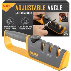 Smiths Adjustable Manual Knife Sharpener Gray/Yellow S-50264
