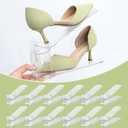 12-Pack Shoe Slots Organizer for Closet, Space Saving Shoe Stacker with Adjustable Height, Double Deck Shoe Storage for Small Spaces, Clear & Sturdy (Transparent)