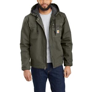 Carhartt Men's Relaxed Fit Washed Duck Sherpa-Lined Utility Jacket (Large)