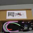 Portable Pilates Bar Kit with Resistance Bands (20, 30, 40, 50 LB) - 8 Week Video Program - Premium Quality Home Equipment 3 Section Pilates Bar with Resistance Bands Full-Body