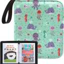 Card Holder for Yoto Cards 40 Cards Capacity Mini Card Case Organizer with Zipper Boys Girls Card Storage Binder for Yoto Player and Yoto Mini Cards, Green