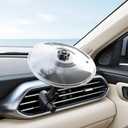 2 x Car Cymbal Air Vent - Car Drum Set for Music Lovers - Universal Fit (Silver)
