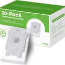 VBN 20 Pack Replacement Roomba Vacuum Bags, Compatible with iRobot Roomba 104 105 405 504 505 705 Combo 10 Max, i7+ i3+ i4+ i6+ i8+ j7+ s9+, i s j Series, All Clean Base Automatic Dirt Disposal Bags