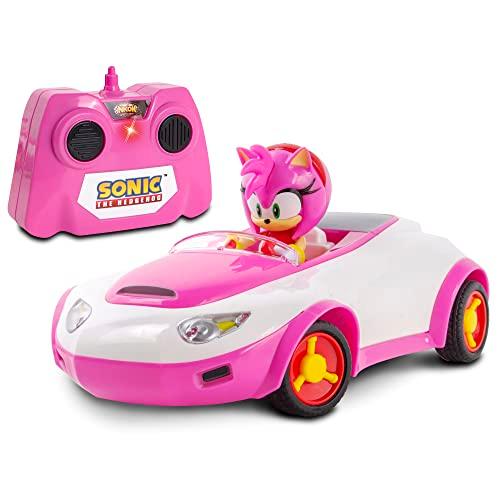 Sonic The Hedgehog Sonic Team Sonic Racing RC: Amy Rose - NKOK (683), 1:28 Scale 2.4GHz Remote Controlled Car, 6.5' Compact Design, Officially Licensed Sega, Battery Powered, Ages 6+