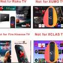 Universal Smart Remote Compatible with Hisense TV Remote Control Replacement 2025-2015, Voice, Bluetooth, Hisense Google, Android, Laser, Canvas TVs, 4K UHD, HD, Mini-LED, ULED