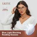 Aviator Reading Glasses for Women Men Oversized Blue Light Blocking Computer Reader Designer Large Spring Hinge LK6081 (C1black+c2white Tortoise+c3brown Tortoise)