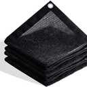 VICLLAX 70% Shade Cloth, 3x10FT Durable Black Mesh Trap with Every 3 FT Grommet, Sun Shade Fabric Netting for for Plants Cover, Greenhouse, Chicken Coop, Barn Kennel, Garden Patio
