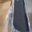 Rolanstar Queen Bed Frame with LED Lights and Charging Station, PU Leather Bed with Drawers, Wooden Slats, Noise Free, Easy Assembly, Black