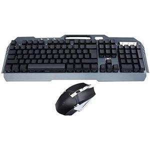 KouRy Gaming Keyboard and Mouse Combo, Compact Keys Backlit Computer Keyboard with Gaming Mouse,USB Wired Set, PC Gamer Laptop Work (Color : Black)