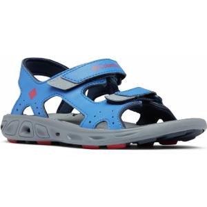 Columbia unisex-child Techsun Vent SandalSport Sandal (5 Big Kid, Stormy Blue, Mountain Red)
