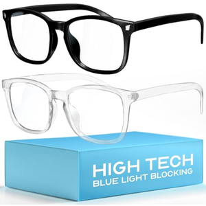 livho High Tech Blue Light Glasses - Advanced 99% Blue Light Blocking Computer Glasses - Anti Eyestrain & UV Glare Protection
