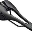 KOOTU Road Bike Saddle, Comfortable Waterproof Bicycle Seat for Men and Women, Breathable Shock-Absorbing Bike Seat for MTB, Road Bikes, BMX & Exercise (Gloss Black)