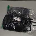 Faleave Women's Cotton Linen Summer Palazzo Pants Flowy Wide Leg Beach Trousers with Pockets (Medium, Black)