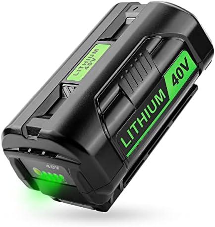 Energup 40V OP4040 6.0Ah Replace for Ryobi 40V Battery, for 40Volt Power Tools OP4015 OP4026 OP40261 OP4030 OP4040 OP40401 OP4050 OP4060A RY40200 RY40403 RY40204 for 40Volt Ryobi Lithium Battery