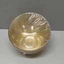 bUCLA 12 Pack Gold Glitter Plastic Serving Bowls - 20 OZ Disposable Snack, Fruit, Chip, Candy Angled Serving Bowls for Party & Thanksgiving