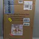 3D Gold Christmas Deer Family Set, 210 LEDs, 26 x 11 x 54 inches