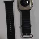 Apple Watch Ultra [GPS + Cellular 49mm] Titanium Case with Midnight Ocean Band, One Size