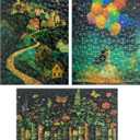150 Pieces Mini Jigsaw Puzzles for Teens & Adults,6 x 4 Inches,Mini Puzzles,Travel Puzzle,Small Micro Puzzles,Challenging Difficult Puzzle,3 Pack Dream Series