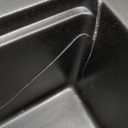 Sarlai 32 Granite Composite Kitchen Sink - 32"x19" Black Undermount Kitchen Sink Ledge Workstation Matte Black Granite Quartz Composite Under-Mount Single Bowl Sinks Basin