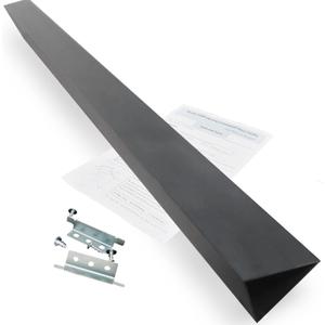 30" Slide In Range or Stove Rear Filler Trim Kit, Universal Fill Strip for Gap Between Slide-In Stove Range and Wall, W10113901A Compatible with Whirlpool and Most Brand, Durable Aluminum, Black