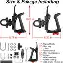 Motorcycle Water Bottle Holder, Adjustable Bike Water Cup Holder, 2-2.95in Bottle Cage for Bicycle, Wheelchair, Stroller, Suitable for 0.59-1.29in Diameter Pole