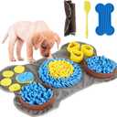 Hertzko Snuffle Mat for Dogs & Cats  Includes Lick Mat & Spatula  Dog Snuffle Toy, Puppy Enrichment Mat, Slow Feeder, Treat Dispenser, Boredom Relief, Pet Anxiety Aid