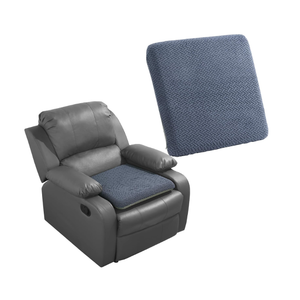 HOMBYS Tufted Furry Recliner Seat Cushion for Elderly Foam Curved Edge Large Square Seat Cushion for Office Chair, Car, Floor Pillow, No Pressure on Thighs (Grey), 20*20*3in