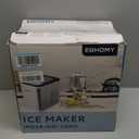 EUHOMY Countertop Ice Maker Machine with Handle, 26lbs in 24Hrs, 9 Ice Cubes Ready in 6 Mins, Auto-Cleaning Portable Ice Maker with Basket and Scoop, for Home/Kitchen/Camping/RV. 