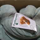 FurHaven Cooling Gel Dog Bed for Large Dogs, Comfort Sofa Bed with Cool Gel-Top Foam with a Solid Orthopedic Foam Base for Joint Support, Washable Cover, Jumbo XL, Plush & Velvet, Celadon Green.
