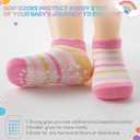 Aroveea Baby Toddler Socks Grip Non Slip Boys Girls Cotton 12 Pack for Kids Ankle Cute Socks 6M-7Years