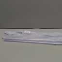 Frienda 4 Pcs Shower Door Bottom Seal 1/2" x 36' Clear PVC Glass Door Sweep Shower Frameless Seal Strip for Replacement Stopping Leaks and Creating Water Barrier