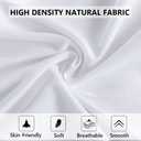 ELNIDO QUEEN Body Pillow with Pillowcase - Soft Long Bed Pillow for Adults - Breathable Full Body Pillow Insert for Sleeping, 20x54inches - White