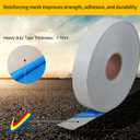 Reflective Pavement Marking Tape, Slip-Resistant & Durable. Heavy-Duty Rubber Base for Outdoors. Ideal for Driveways, Walkways & Parking Areas (White, 2 Inch X 148 Feet)