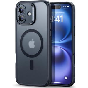 3 x ESR for iPhone 16 Pro Max Case (4 in 1) Set, Translucent Matte Case with Screen Protector, Compatible with MagSafe, Military-Grade Protection, Classic Series,Frosted Black