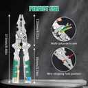 18-in-1 Wire Stripper & Multi-Tool Pliers, Foldable Electrician Tool with Screw Cutter, Wire Crimper, Stripper, and Tester  Compact All-in-One Hand for Home & Professional Use