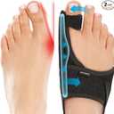 Bunion Corrector for Women & Men Big Toe Straightener-Bunions Correction Women & Men-Bunion Splint-Bunions Pads for Bunion Relief-Hallux Valgus Pain Relief,Comfortable & Breathable for Day/Night