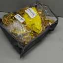 Gold Chair Sashes 50 Pack for Wedding Ceremony, Elastic Chair Bands Bows for Party Banquet Theme Hotel Restaurant Event Decorations (50 Pieces, Metallic Gold)