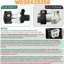 PDF820SSJ4SS GDT535PGJ2WW ADT521PGJ0WS GDF650SMJ4ES PDT825SSJ2SS WD26X23258 Dishwasher Circulation Pump Assembly For GE,Replace WD26X22285,WD26X22518,WD26X22826,4466766,AP6039424,PS11772000