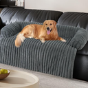 Wn's Day Luxurious Dog Couch Bed, Washable Calming Dog Couch Cover, Removable Couch Protector for Dogs, Waterproof Sofa Bed, Pet Bed Mats for Couch, Pet Couch Covers for Sofa(Grey, XL)