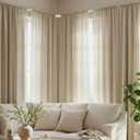 Juexica 3ft-13ft / 4 Meter Curtain Track Set with 90 Corner Bend Adjustable Aluminum Ceiling & Wall Mount Curtain Rail, L-shaped Divider Track for Living Room Bedroom with Roller Clips Hooks(White)