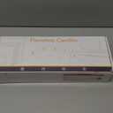 Homemory Purple Flickering Flameless Candles, Battery Operated Acrylic LED Pillar Candles with Remote Control and Timer, Purple Decor, Set of 5