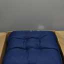 Squared Solid Spun Polyester Tufted Dining Chair Cushions Set, Set of 4, 19"