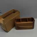 Silverware Holder, Acacia Wood Utensil Holder for Party, Silverware Organizer Countertop, Picnic Caddy for Party, Countertop, Camping