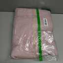 WINLIFE 100% Cotton Quilted Euro Sham Covers, 2 Pack Cotton 26'' x 26'' Pillow Covers, Soft and Breathable Euro Shams, Square Pillow Shams, Dusty Pink