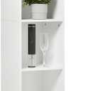 Amazon Basics 5-Cube Bookcase Compatible with Fabric Storage Cube Organizers, White, 12.1 Lx 11.8 Dx 59.1 H IN