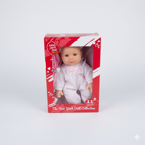 The New York Doll Collection 11 inch Soft Body Baby Doll in Gift Box - 11" Doll Toy for Kids, Boys, Girls and Toddlers - Baby Doll Pacifier Accessory Included