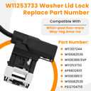 2026 Upgrade W11307244 W10682535 W11253733 Washer Lid Lock Switch Replacement Compatible With Whirl-pool Ken-more May-tag Ama-na Washing Machines, Replaces W10838613, W10838613VP By Fetechmate